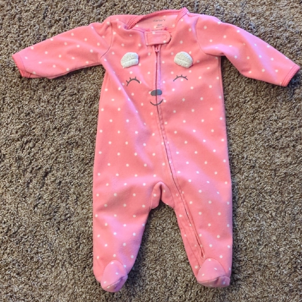 Pink Polka Dot Kids One Piece